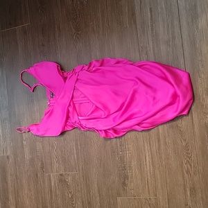 Cross front mini dress